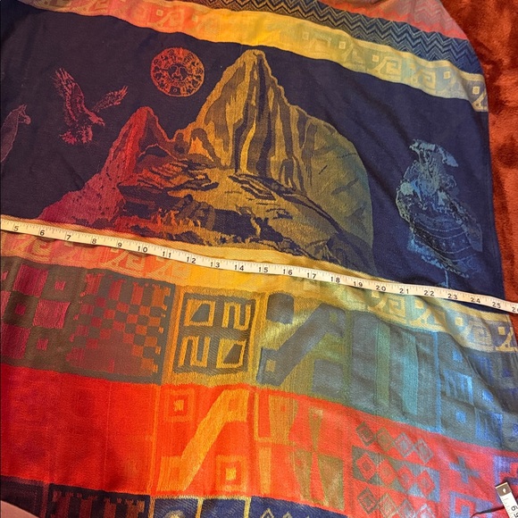 Multicolor Patterned Scarf - Picture 4 of 4